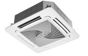 Четырёхпоточный кассетный внутренний блок MRV Haier AB122MNERL с панелью PB-950QB